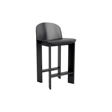 Chisel 35 Low Bar chair wood black / H 65 cm - Hay