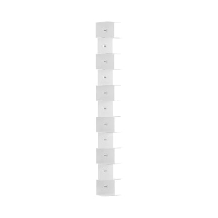 Bibliothèque murale Ptolomeo Wall métal blanc / H 155 cm - Opinion Ciatti