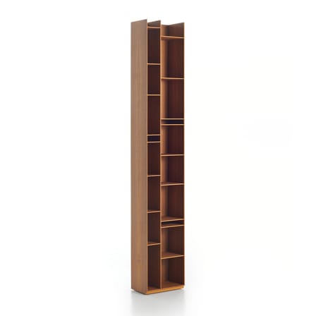 Bibliothèque Random 2C bois naturel / L 36 x H 217 cm - MDF Italia