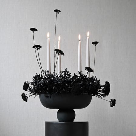 Centre de table Baburu Medium céramique noir / Ø 30 x H 15 cm - 101 COPENHAGEN