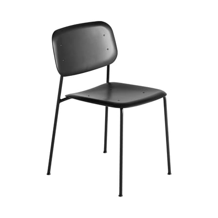 Chaise empilable Soft Edgde 45 plastique noir - Hay