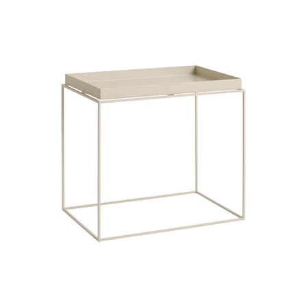 Couchtisch Tray metall beige / 60 x 40 x H 54 cm - Hay