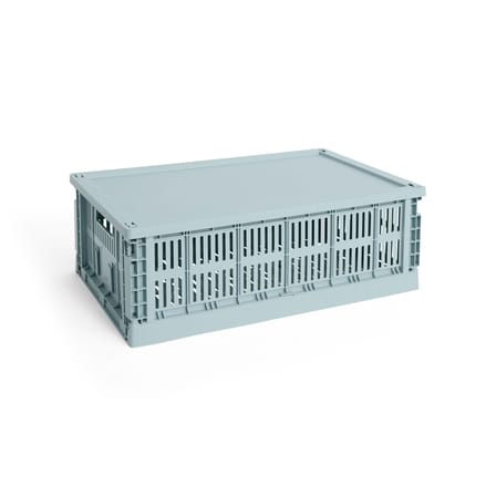 Couvercle  plastique bleu / Pour panier Colour Crate Large 35,5 x 54,5 cm - Hay