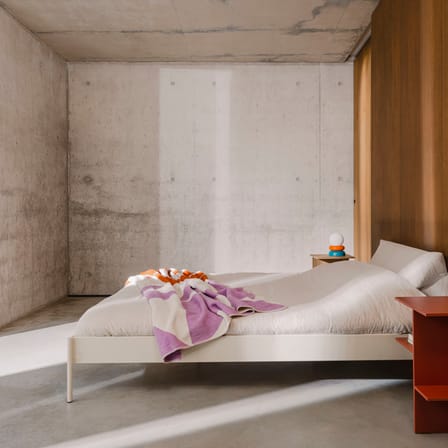 Eton Double bed metal beige / For mattress 160 x 200 cm - Box spring included - NOO.MA