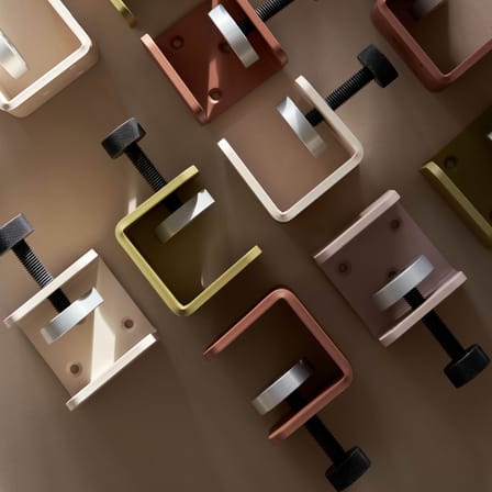 Fixation murale Bracket by Heju métal rose / Avec étau - Pour créer étagère - TIPTOE