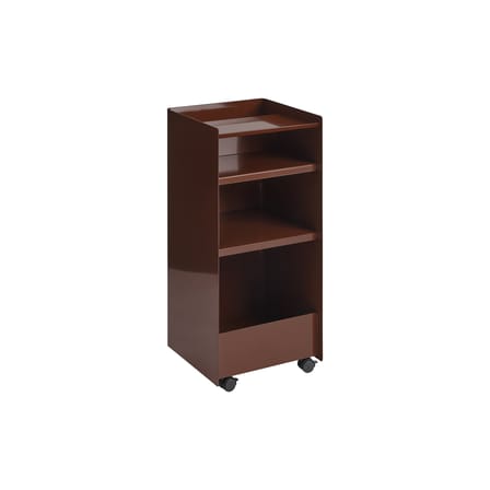 Carrello portavivande con ruote Folded Tall metallo rosso / Aperto - H 83,7 cm - Muuto