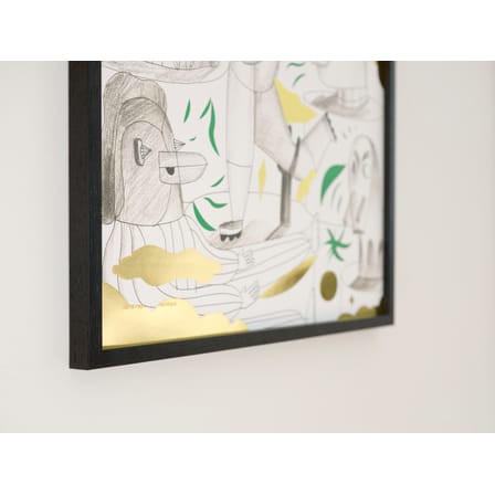 Jaime Hayon x The Wrong Shop - Animalothèque Framed poster paper green / 49.5 x 69.5 - Exclusive - The Wrong Shop
