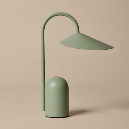 Lampada senza fili ricaricabile Arum LED metallo verde - Ferm Living