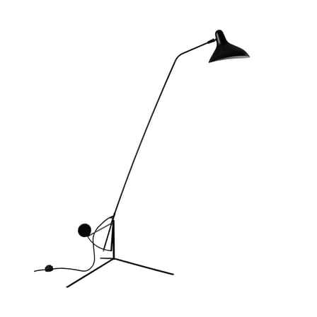 Lampadaire Mantis BS1 métal noir / Schottlander - Réédition 1951 - Tripode - DCW éditions