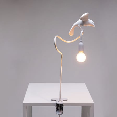 Lampe à pince Sparrow / Cruising plastique blanc - Seletti