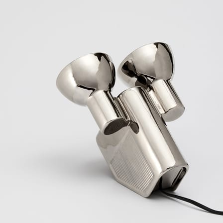 Lampe de table Olo céramique argent métal - Moustache
