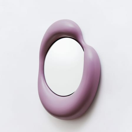 Miroir mural Ingres - Dominique céramique violet /  L 88 x H 105 cm - Moustache