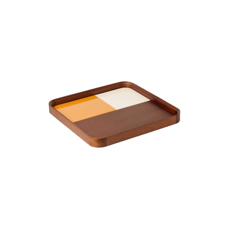 Plateau Sicilia bois jaune / 35 x 35 cm - Maison Sarah Lavoine