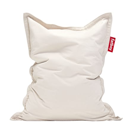 Pouf Original Slim Cord tissu blanc / 100% recyclé - Velours côtelé - Fatboy