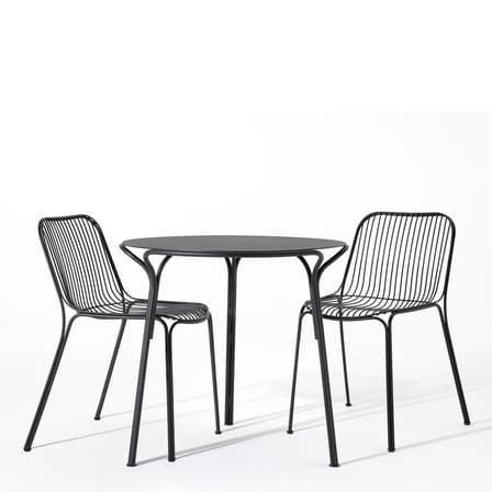 Runder Tisch HiRay metall schwarz / Metall - Ø 60 cm - Kartell
