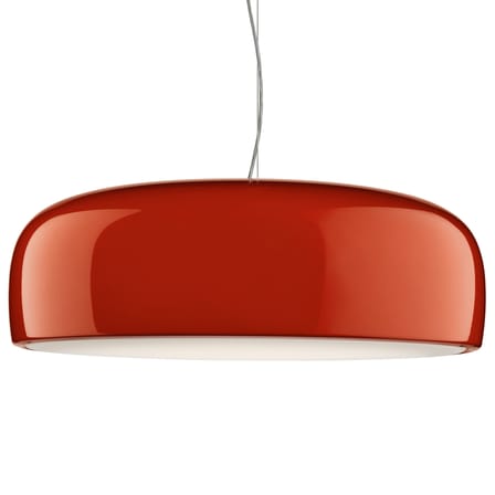 Suspension Smithfield métal rouge / Ø 60 cm - Flos