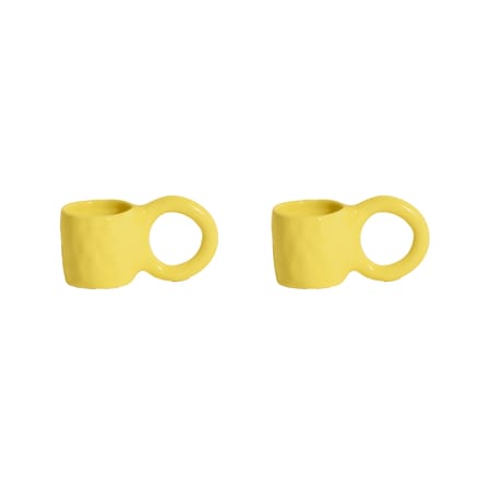 Set de 2 tasses à espresso Donut Small céramique/ Ø  6 x H 5,5 cm - Petite Friture