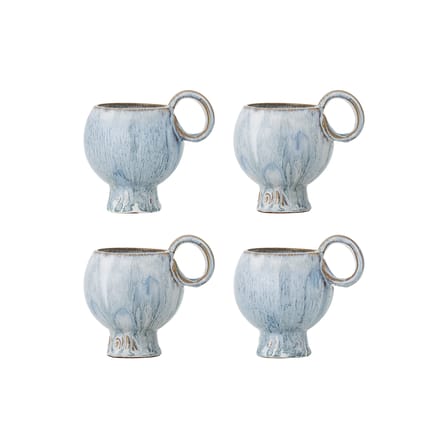 Set de 4 tasses Avonlea  céramique bleu / 250 ml - Bloomingville