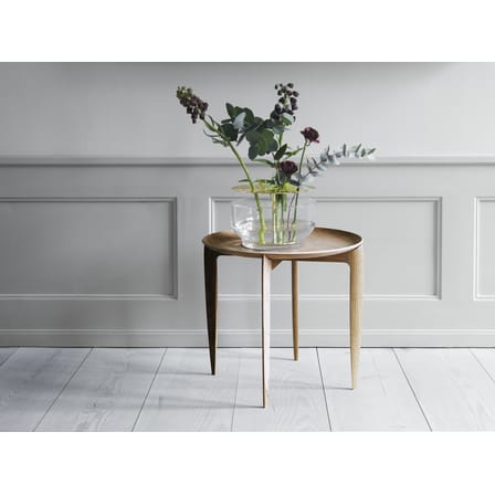 Ikebana Large Vase metal glass gold transparent Handblown glass and brass - H 15,5 cm - Fritz Hansen