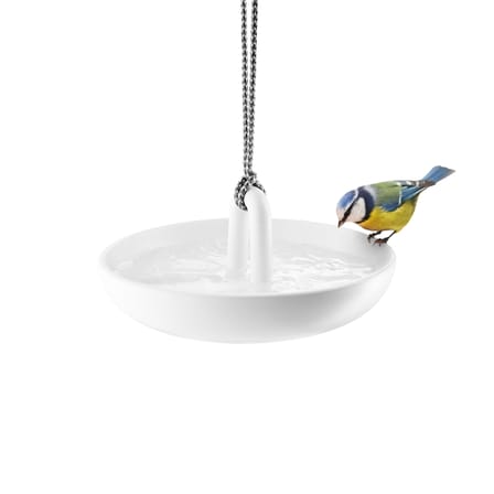 Bain à oiseaux  céramique blanc / Suspendu - Eva Trio