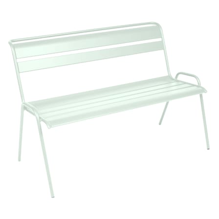 Banc avec dossier Monceau métal vert / 2 à 3 places - L 116 cm - Fermob