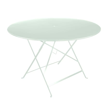 Tavolo pieghevole Bistro metallo verde / Ø 117 cm - Foro ombrellone - Fermob