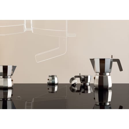 Cafetière italienne Moka gris argent métal /6 tasses - Alessi