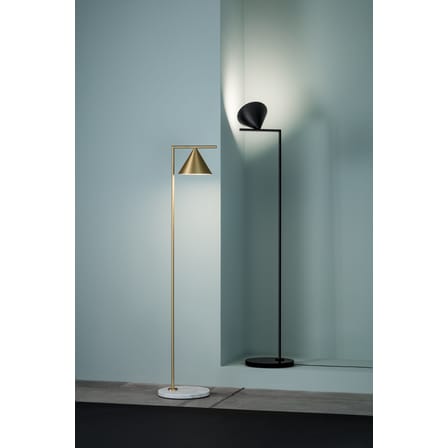 Lampada a stelo Captain Flint Indoor marmo oro metallo LED / H 154 cm - Orientabile - Base marmo - Flos