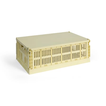 Couvercle  métal jaune / Pour panier Colour Crate Large 34,5 x 53 cm - Hay