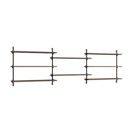 Étagère Wall Shelving – ws.65.3 bois marron / L 239 x H 65 x Prof. 17,5 cm - MOEBE