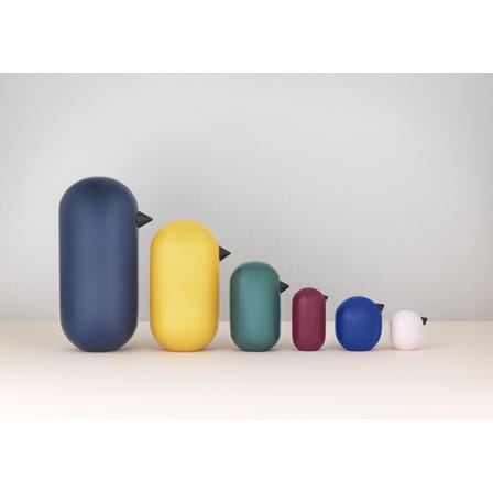 Figurine Little Bird bois bleu vert / H 7 x Ø 3,8 cm - Normann Copenhagen