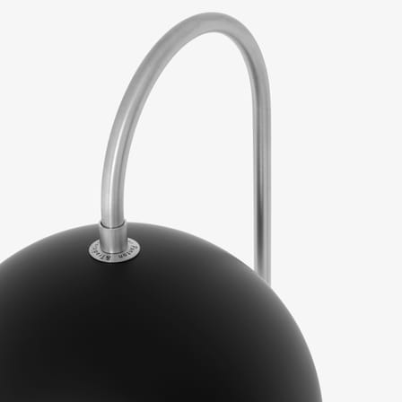 Lampadaire Flowerpot VP12 métal noir / Verner Panton, 1969 - &tradition