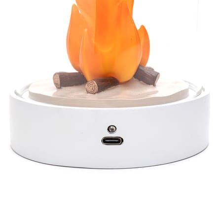 Lampe de table My Little Bonfire verre multicolore / LED - Ø 11 x H 22 cm - Seletti