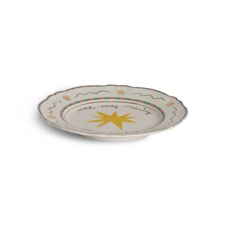 Piatto per dolcetti Until early morning ceramica multicolore / Ø 16,5 cm - Bitossi Home