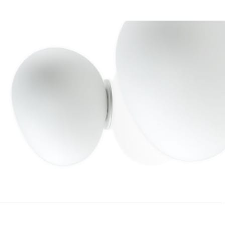 Applique Gregg Media verre blanc / Plafonnier - L 31 cm / Ludovica+Roberto Palomba, 2008 - Foscarini