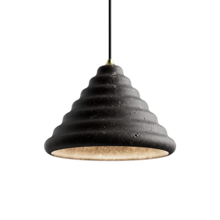 Suspension Eolie - Panarea / Pierre de lave recyclée - Foscarini