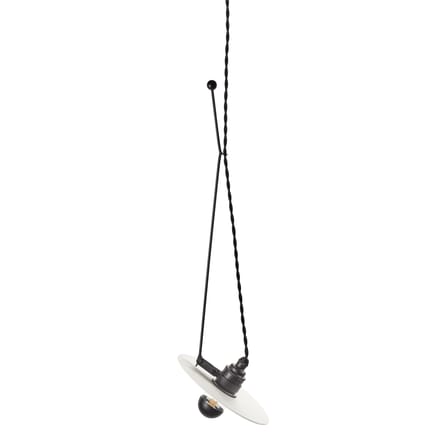 Suspension Luna Small métal céramique blanc / Orientable - Ø 18 cm - Serax