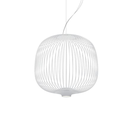 Suspension Spokes 2 piccola My Light métal blanc / LED - Bluetooth / Ø 34 x H 35 cm - Foscarini