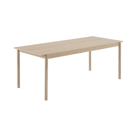 Table rectangulaire Linear WOOD bois naturel / 200 x 90 cm - Muuto