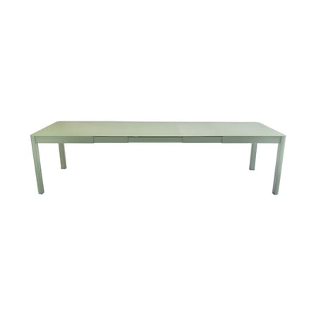 Table à rallonge Ribambelle XL métal vert / L 149 à 299 cm - 6 à 14 personnes - Fermob