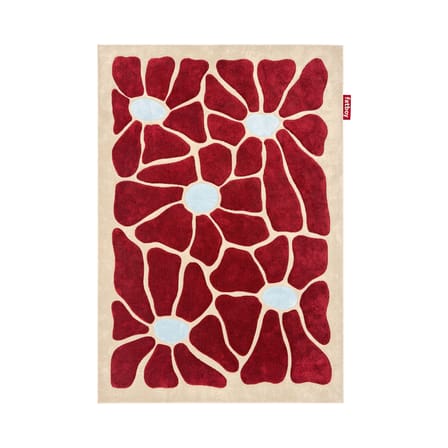 Teppich Groovy Bloom textil rot / 230 x 160 cm - Fatboy