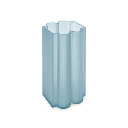 Vase Okra plastique bleu / H 34 cm - Recyclé / Patricia Urquiola, 2023 - Kartell