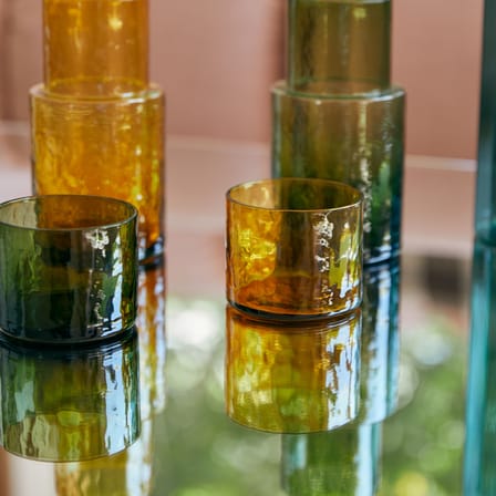Verre Tube vert / 25 cl - HK LIVING