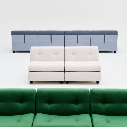 Canapé modulable Amanta / 4 places - L 317 cm / Réédition 1966, Mario Bellini - Hay
