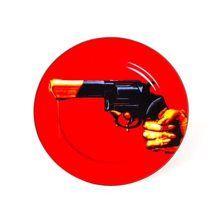 Assiette Toiletpaper - Revolver céramique multicolore / Ø 27 cm - Seletti