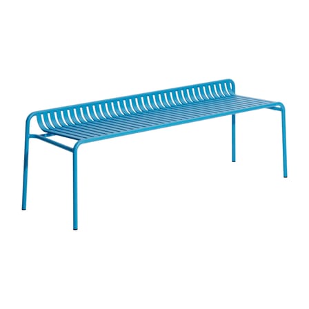 Banc Week-end métal bleu / Aluminium - L 156 cm - Petite Friture