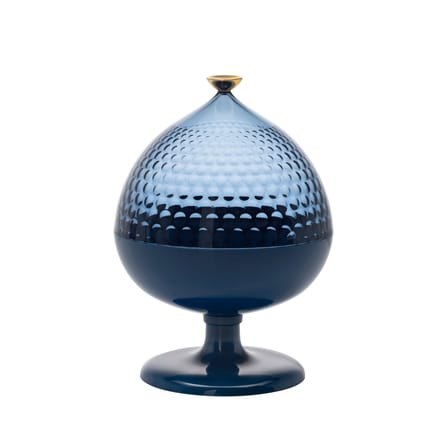 Centre de table Pumo plastique bleu / Ø 21 x H 29 cm - Kartell
