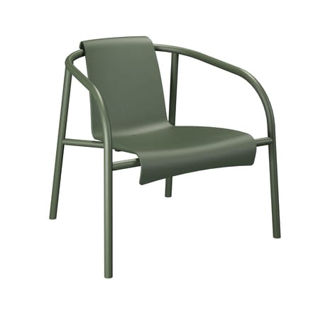 Fauteuil bas Nami plastique vert / Plastique recyclé - Houe