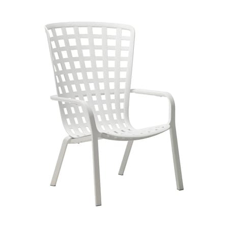 Fauteuil empilable Folio blanc / Dossier multiposition - NARDI
