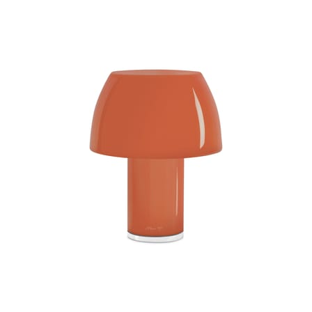 Lampe extérieur sans fil rechargeable Lorosae LED verre orange - Nemo